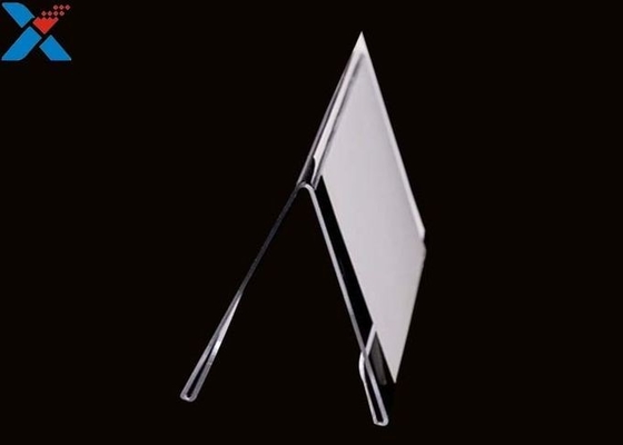 comprar 3mm V dão forma a suportes Tabletop do sinal do perspex claro acrílico da folha da exposição online manufacture