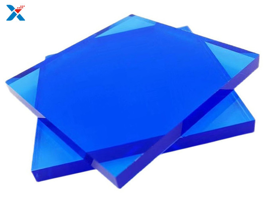 comprar Os painéis do perspex cortaram para fazer sob medida o azul translúcido acrílico da folha 4x8 do plexiglás online manufacture