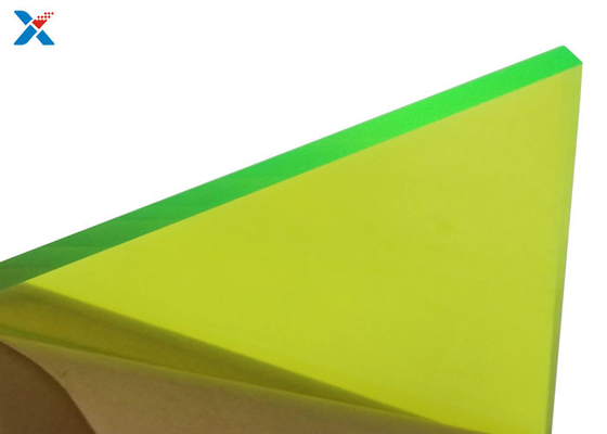 comprar Placa colorida 3mm verde fluorescente do molde do telhado da folha acrílica grande online manufacture