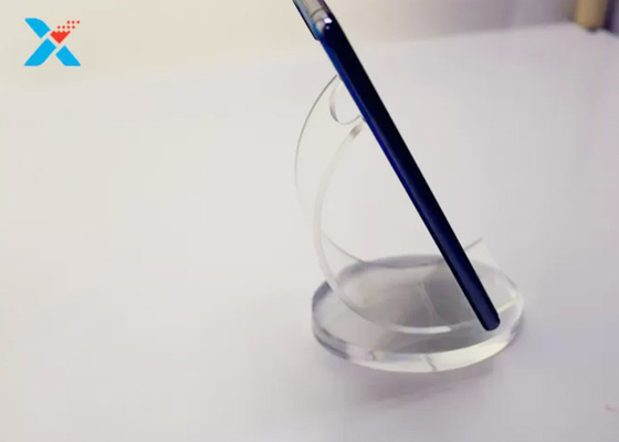 da folha acrílica da exposição de 2mm cremalheira comercial do suporte do telefone celular do plexiglás