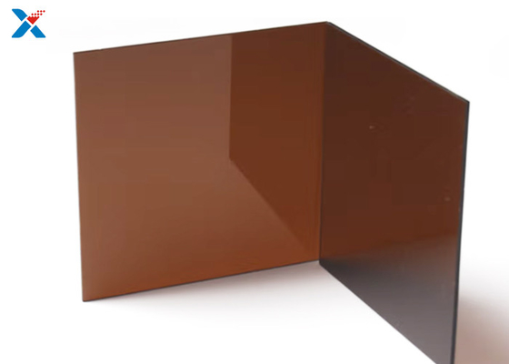 Corte de folha acrílico plástico matizado escuro do plexiglás de bronze para fazer sob medida os painéis