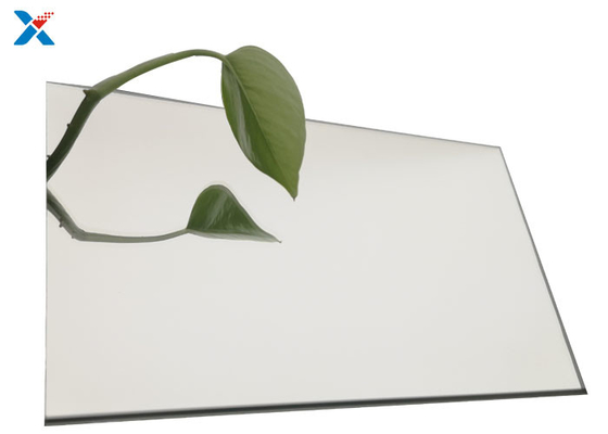 Painel de parede decorativo acrílico da folha 8x4 do espelho de prata colorido